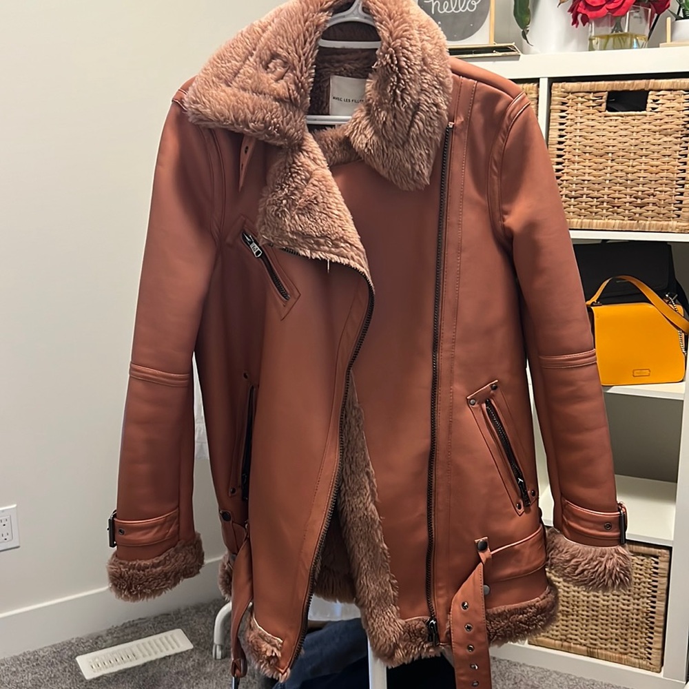 Avec Les Filles XS oversized biker jacket